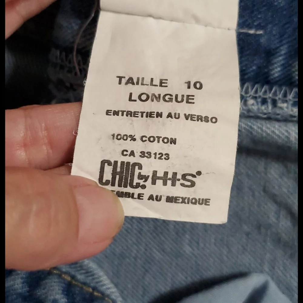 CHIC by H-I-S High rise 'Mom Jeans' 80s size 10 tall  retro thick denim - Picture 6 of 13
